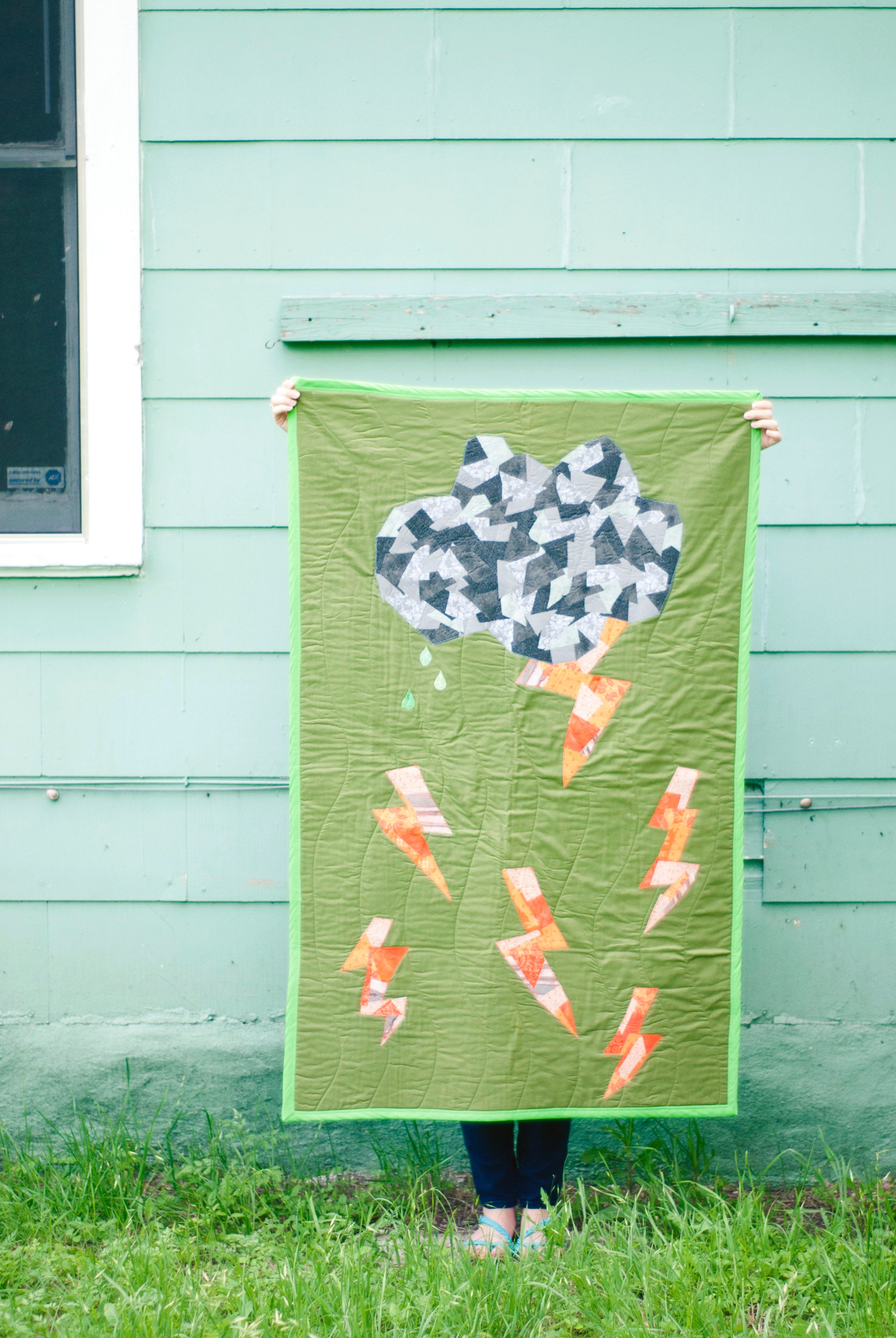 Lightning Bolt Baby Quilt