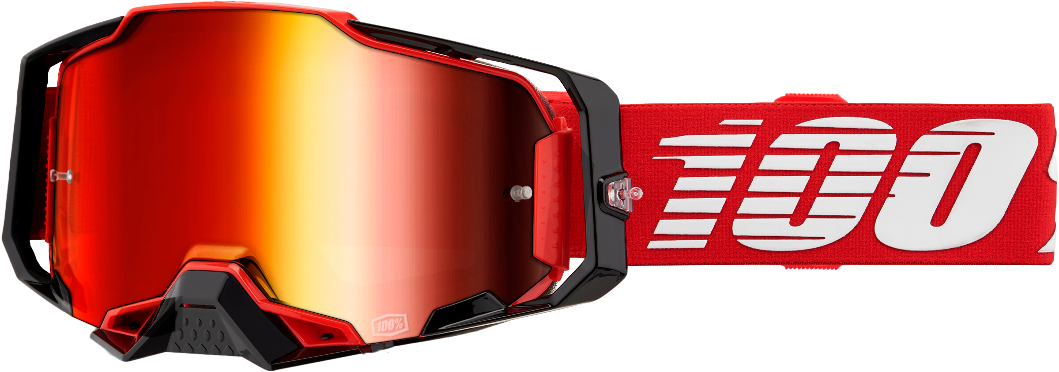 100-PERCENT Armega Goggle with Red Mirror Red Lens - Part Number 50005-00033