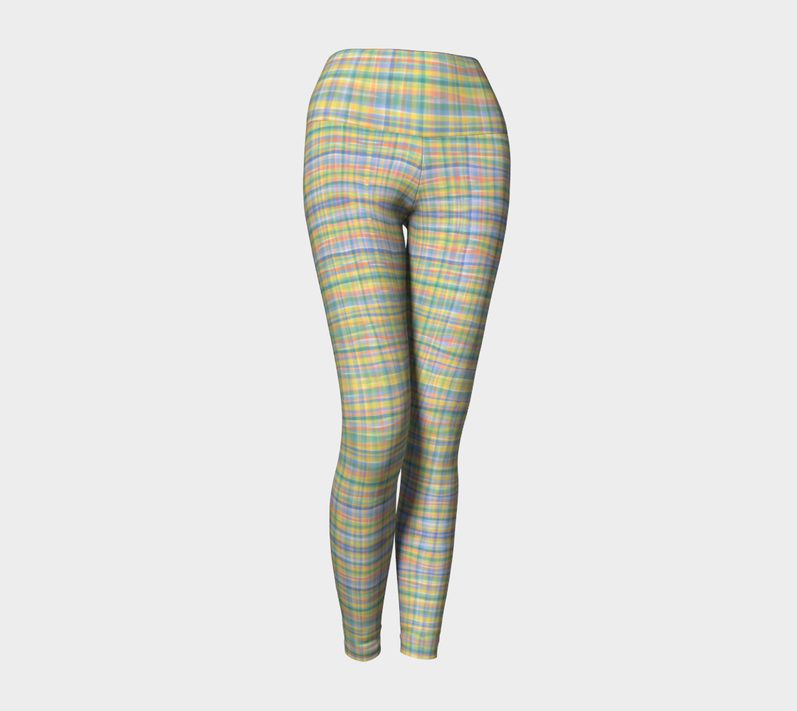 plaid yoga pants