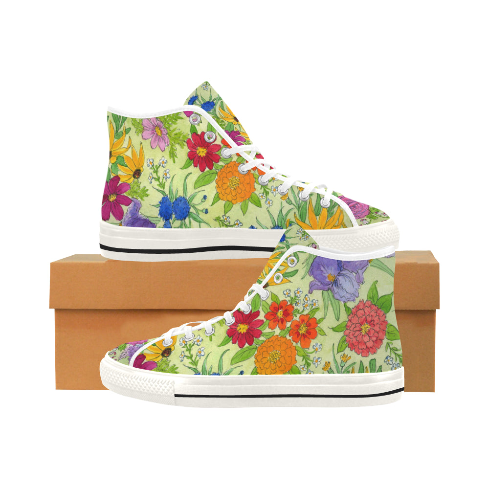 sneakers with floral design