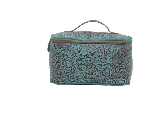 Up-Cycled Designer Hand Tooled Makeup Bag – Three Blessed Gems