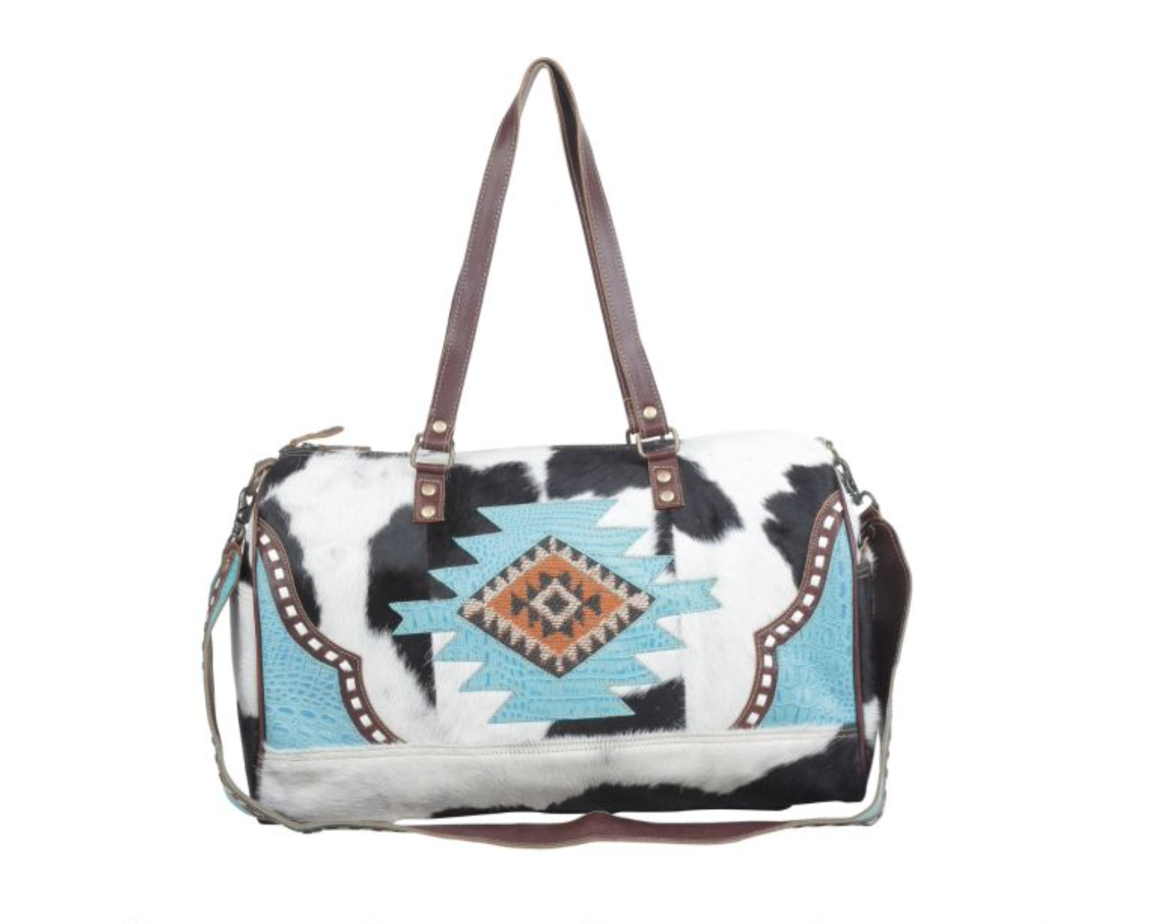 "D" Adventure Mini Cowhide Duffle Bag