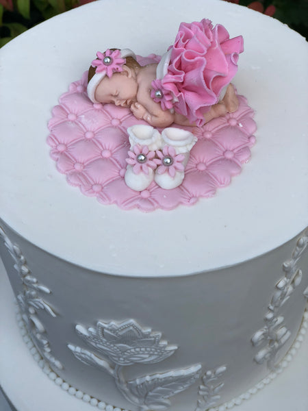 Baby Shower Cake Topper Fondant Baby Shower Decorations Edible