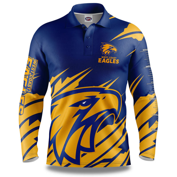 NRL Raiders 'Jumping Barra' Fishing Shirt - Youth