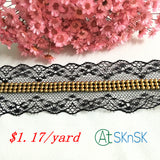 bead lace trim ribbon 