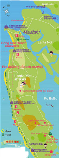 map of lanta beach