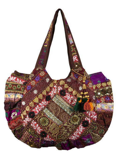 Red Ethnic Indian style Embroidered Bag Shoulder Strap