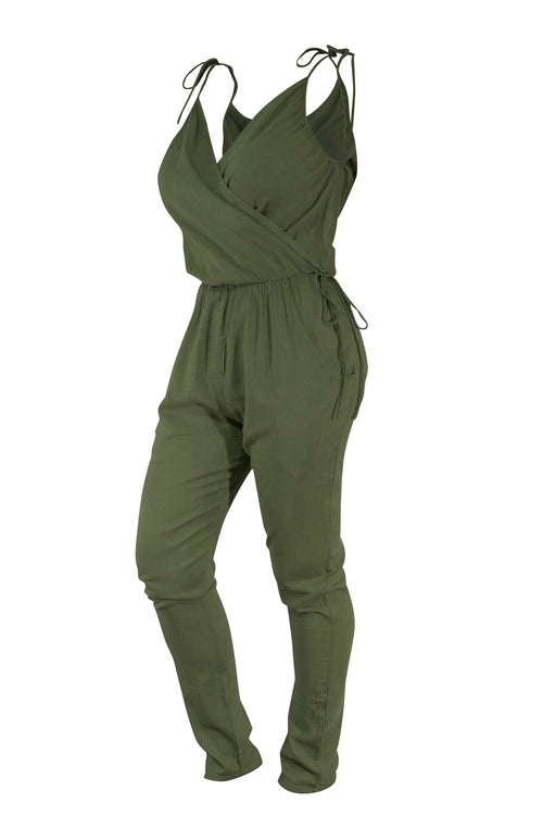 Boho Stylish 100% Cotton Jumpsuit for Women - Comfortable and Breathable Loungewear