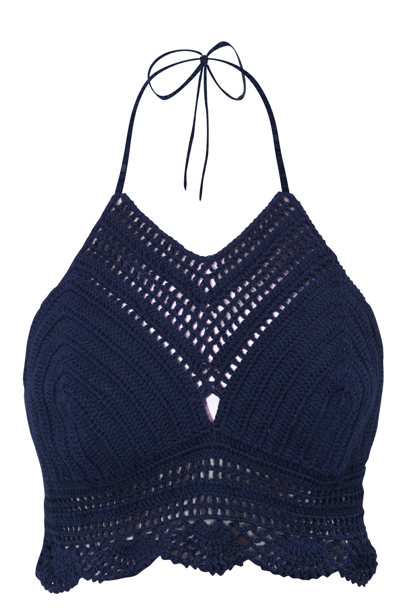 Crochet Bikini Top Halter Neck