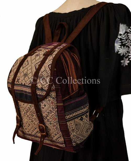 Backpack Hill Tribe Purple Bag