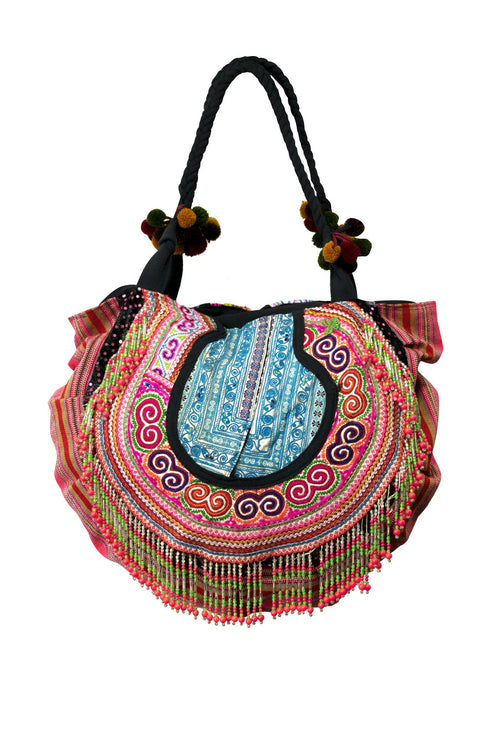 Hill tribe Vintage Collar handmade handbag (SA)
