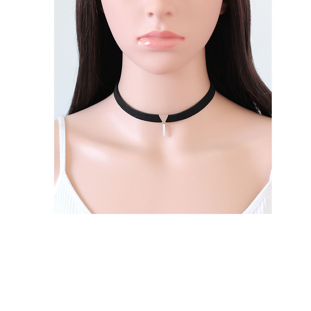 black velvet tie choker