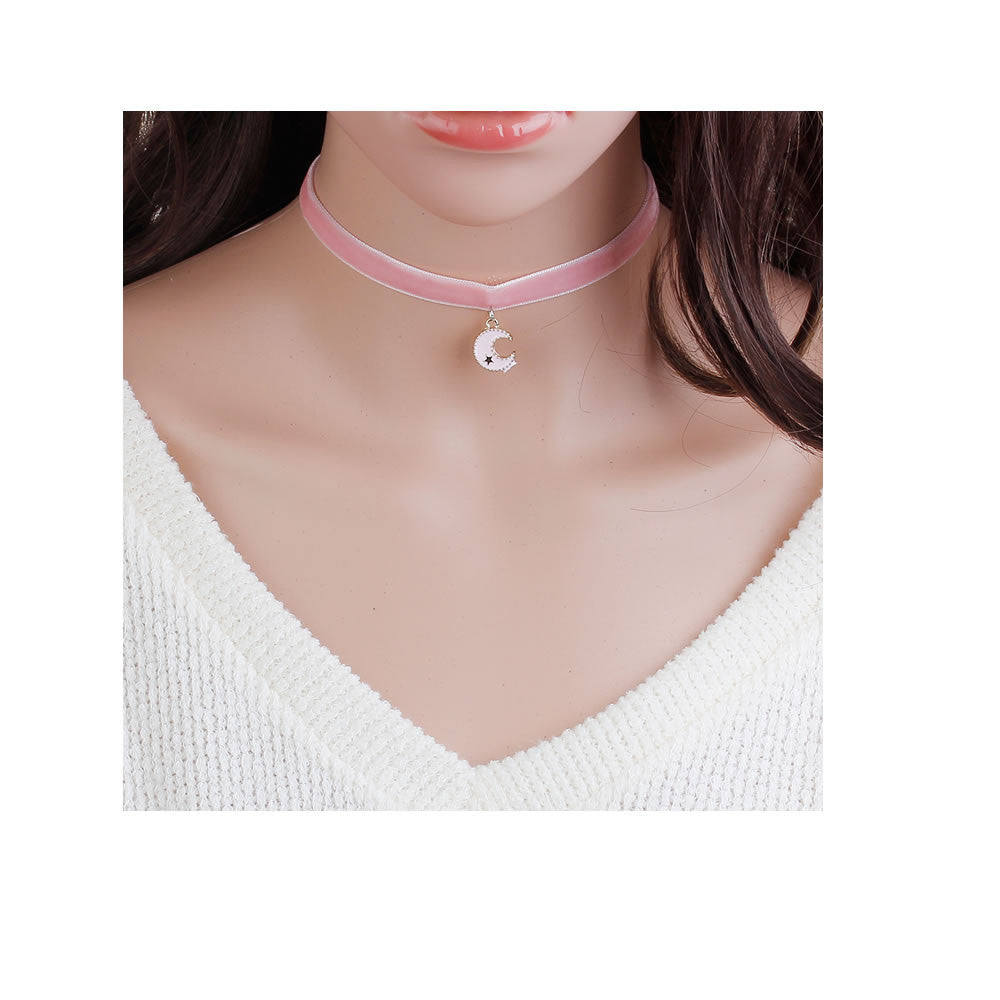 pink sparkly choker