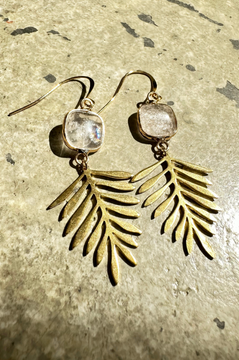 Marcia Gold Leaf Earring by Annie Claire Designs