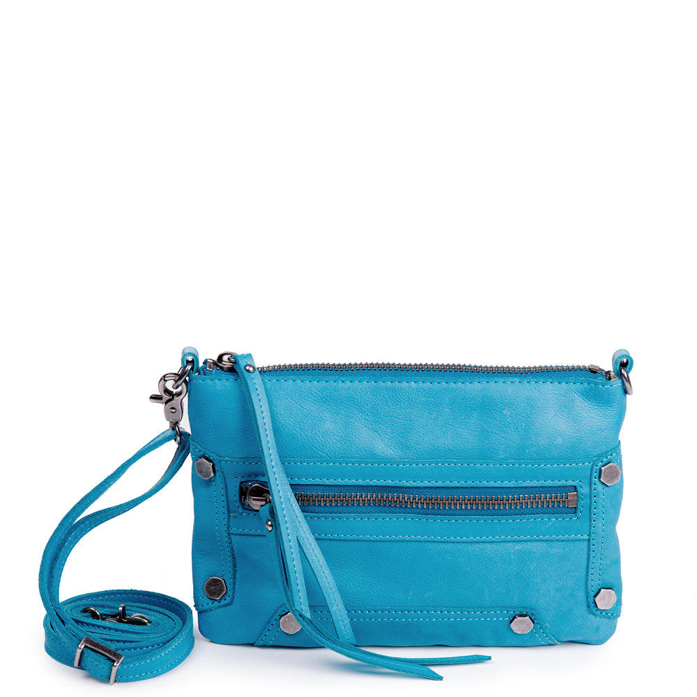 LP BLUE LINEA PELLE Whipstitch Cross Body