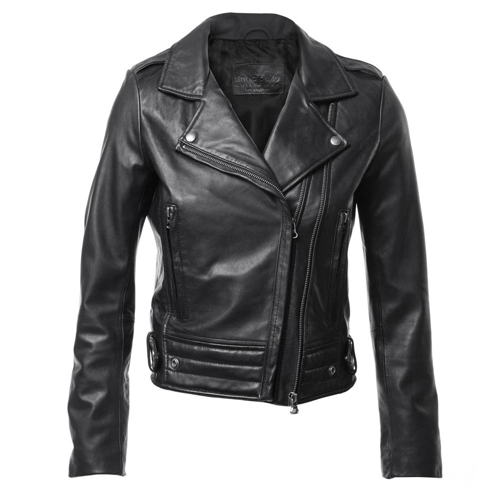 Ryder Moto Jacket in Black by Linea Pelle Collection