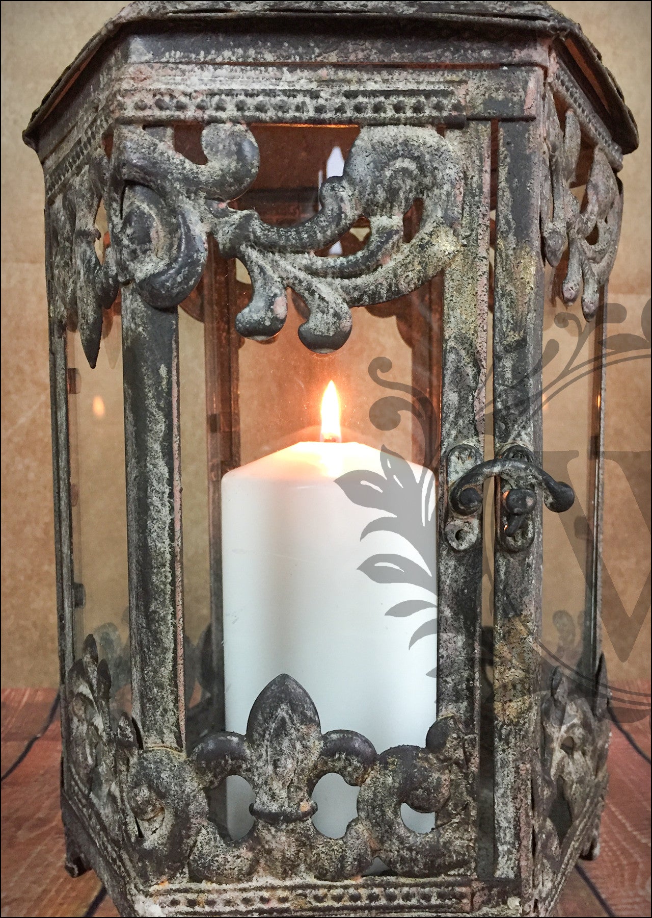 set of three candle lanterns