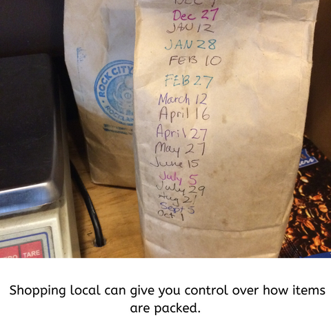 Zero Waste Tip why to shop local