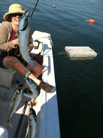 Mackerel fishing in Maine.