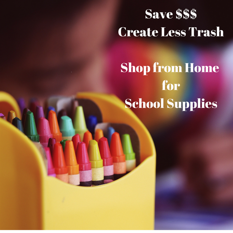 clean around the house first for school supplies.