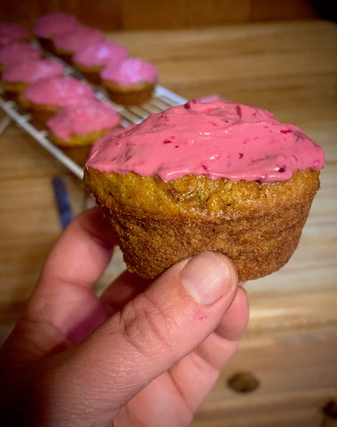 Baking sweets with vegetables