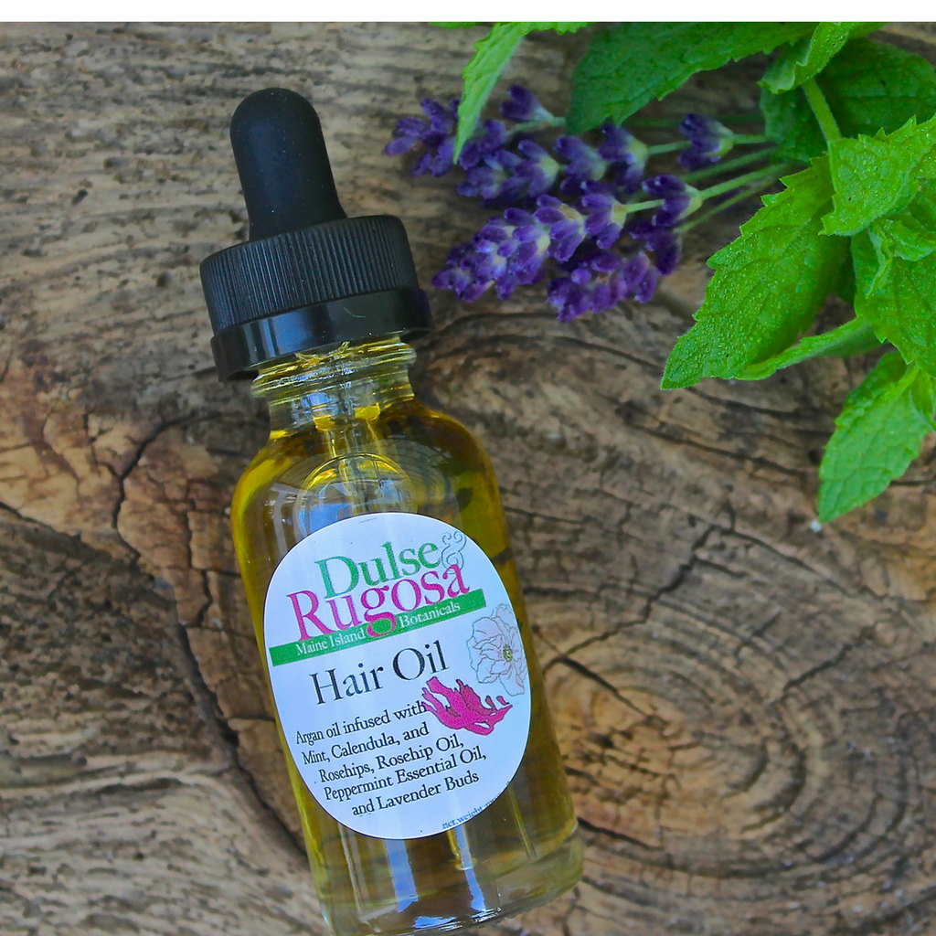 Natural and Nourishing Hair Oil, Made in Maine, Perfect for Curly Hair