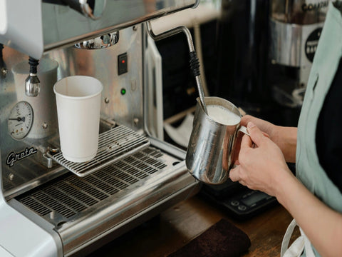 Preparation of latte and frappe