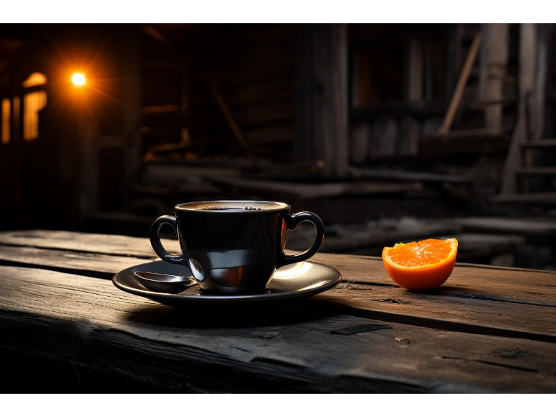 coffee in fashion - coffee with orange