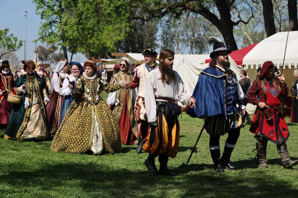 period costumes at a Renaissance Faire