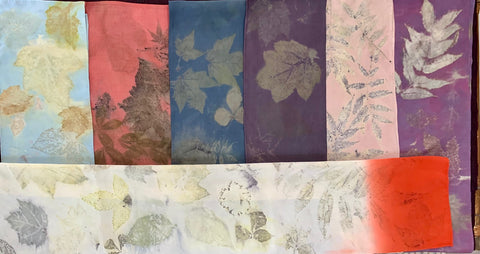 Eco-Friendly Dyed Handmade Scarves Using Deadstock Kimono Silk Liners From Yokodana