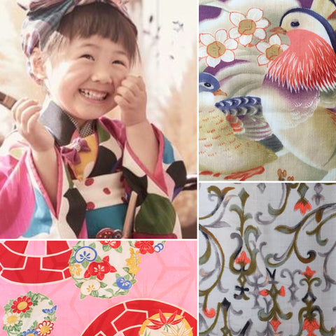 More vintage kimono fabric pieces from yokodana.com