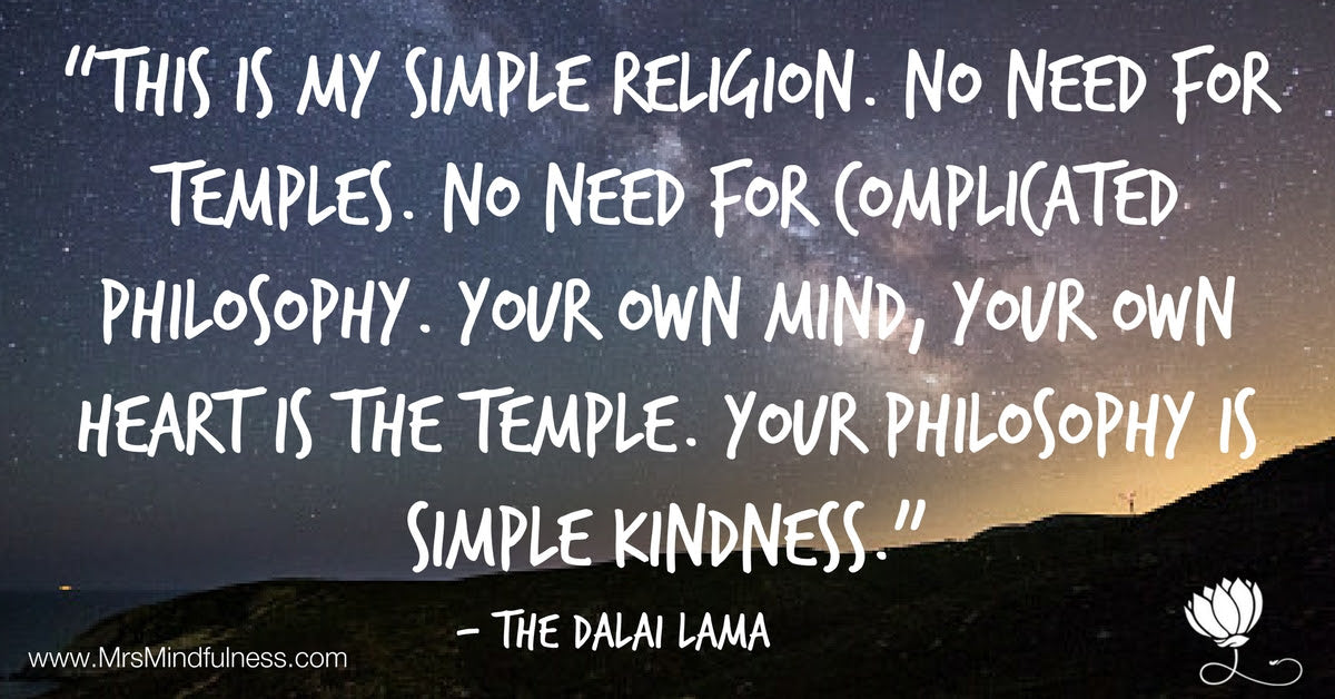 Dalai Lama quote from mrsmindfulness australia