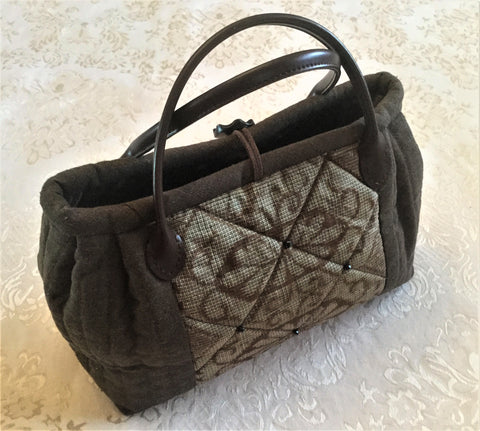 handmade purse, 1930s Doro-Ohshima fabric1