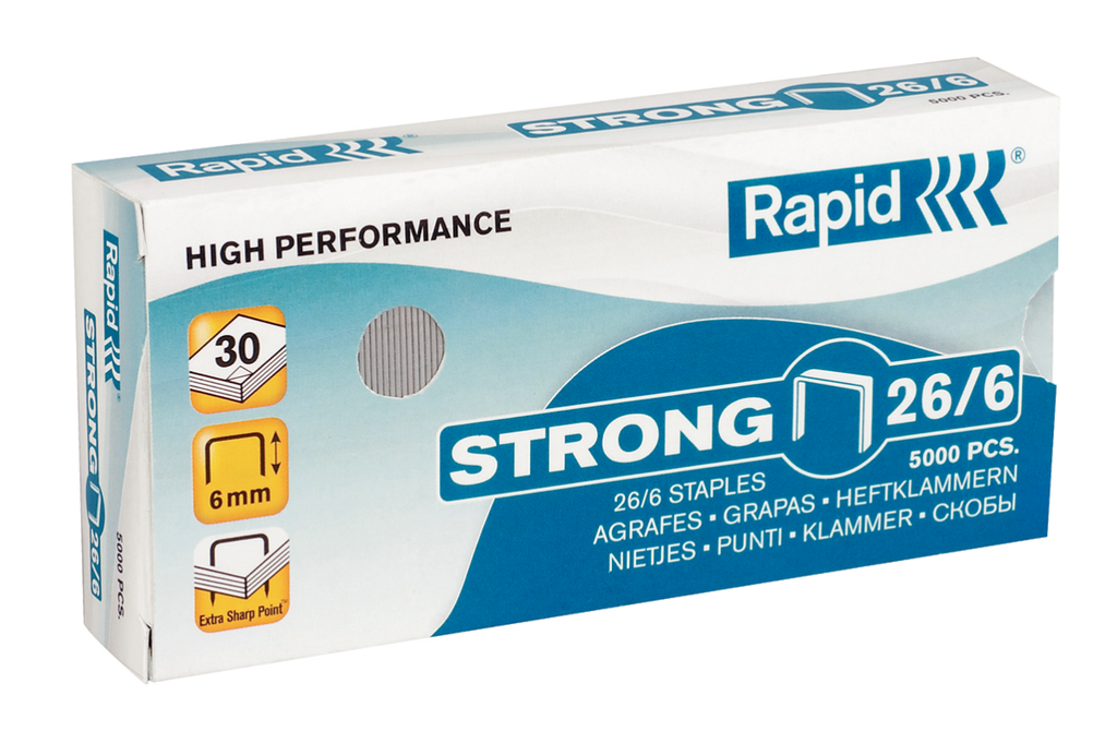 Rapid 26/6 (5000) Strong Staples - 50% Discount – AWG Rapid Services Ltd