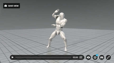 MoCap Online in SketchFab 3D Viewer