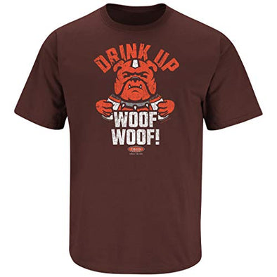 Smack Apparel Gameday Is for Them Dawgs T-Shirt for Cleveland Football Fans Short Sleeve / 4XL / Brown