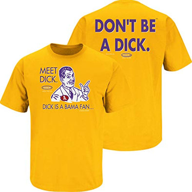 Smack Apparel New York Baseball Fans (NYY) | Don't Be A Dick (Anti-Red Sox) Small / Short Sleeve / Navy