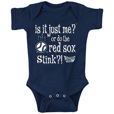 New York Baseball Fans (NYY). I'm Too Cute Baby Bodysuit (NB-18M) or Toddler Tee (2T-4T) (Rookie Wear by Smack Apparel) 18M / Onesie (Anti-Mets) /