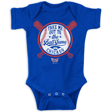 I'm Too Cute to Be A Cards Fan (FOR Chicago) Blue Onesie (NB-18M) or Toddler Tee (2t-4t), 12M