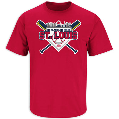 St. Louis Pro Baseball Apparel | St. Louis A Drinking Town with A Baseball Problem Shirt Short Sleeve / Large / Red