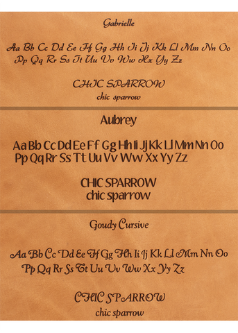 Inscription Font Template for Travelers Notebooks