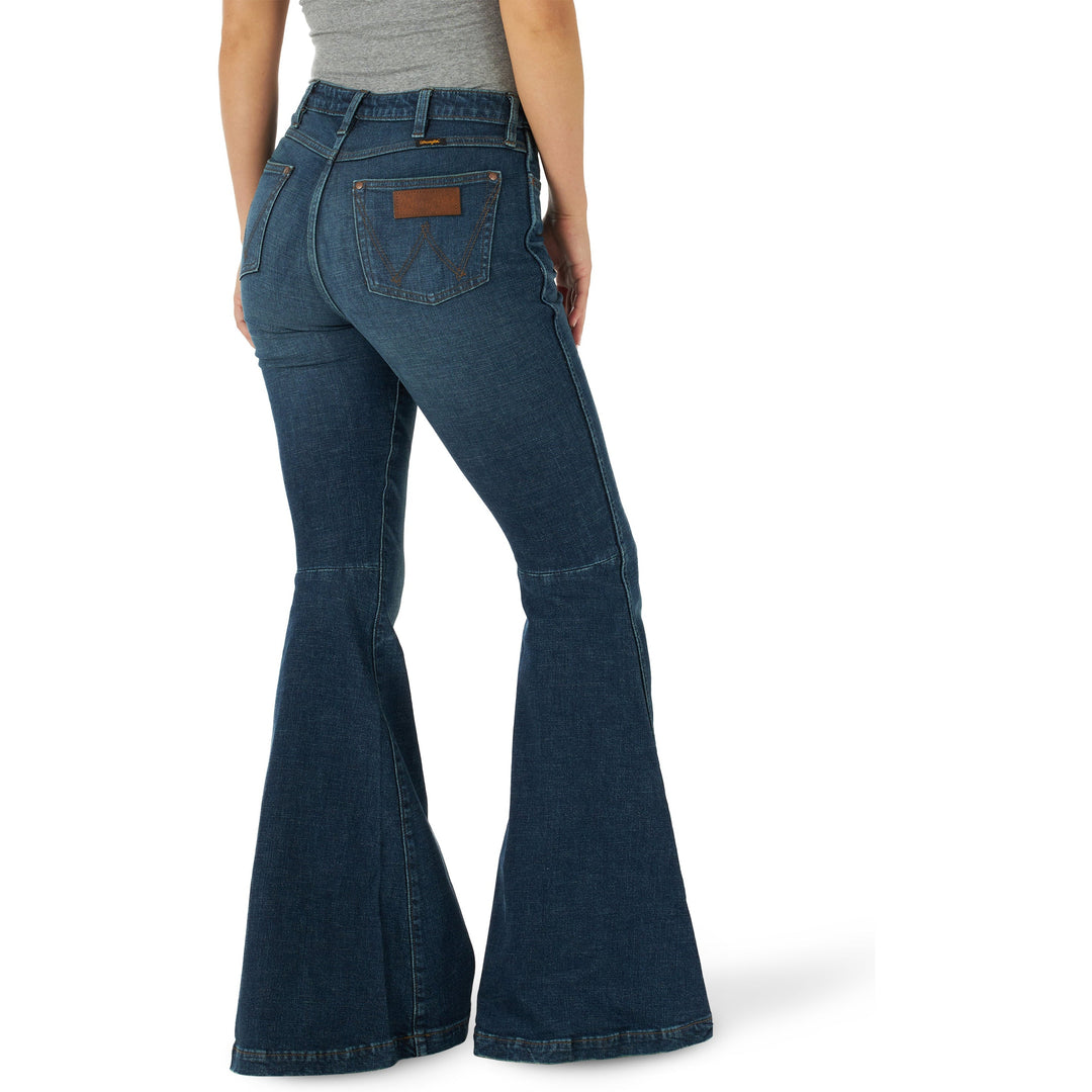 Wrangler® Ladies' Black Velvet Flare