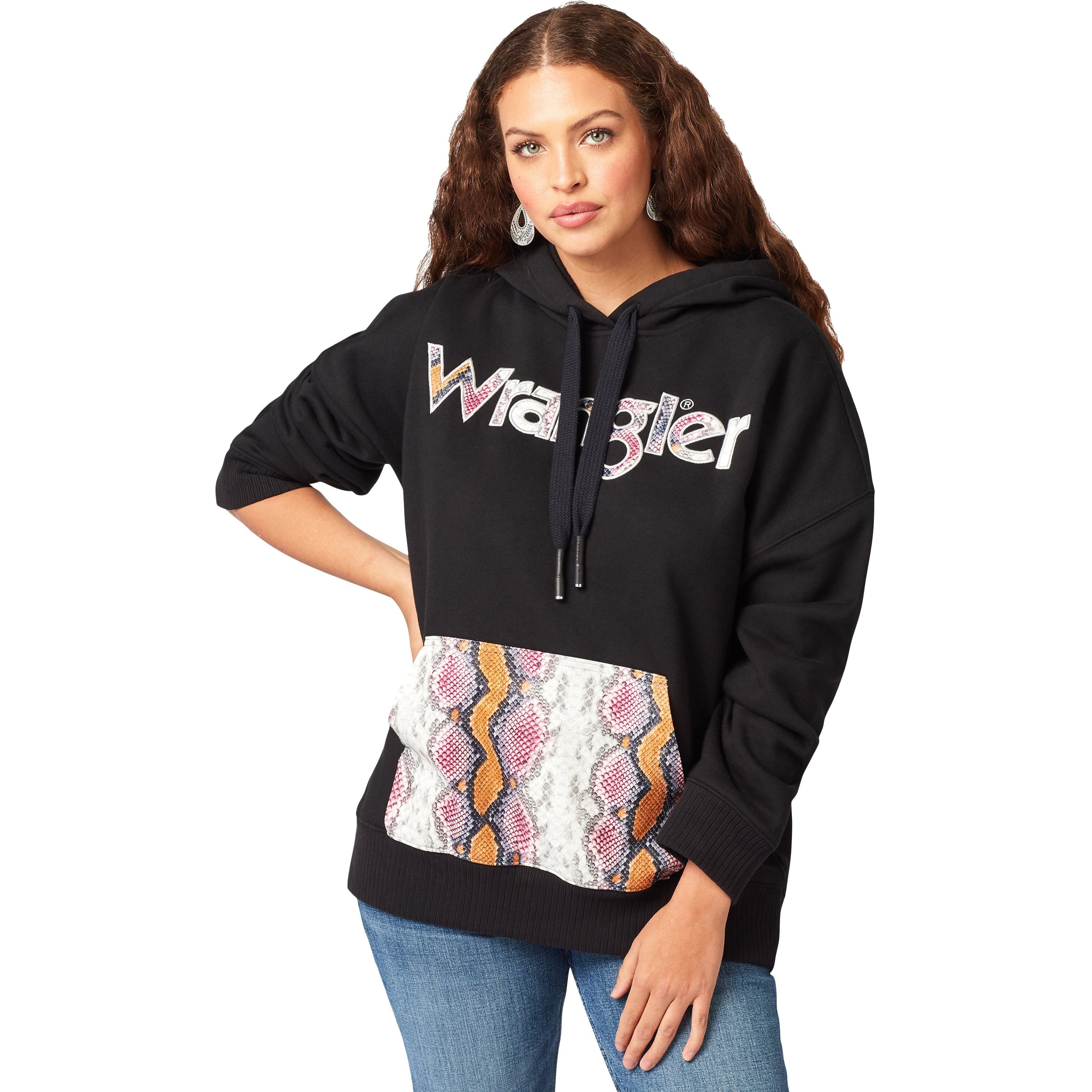 Wrangler Women's Retro Snake Print Hoodie – West 20 Saddle Co.