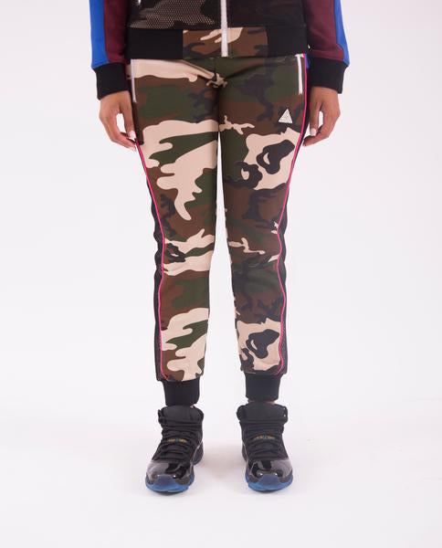 colored camo joggers