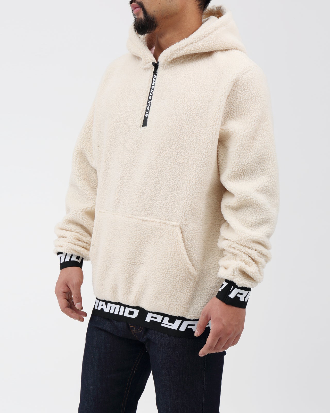 Black sherpa pullover