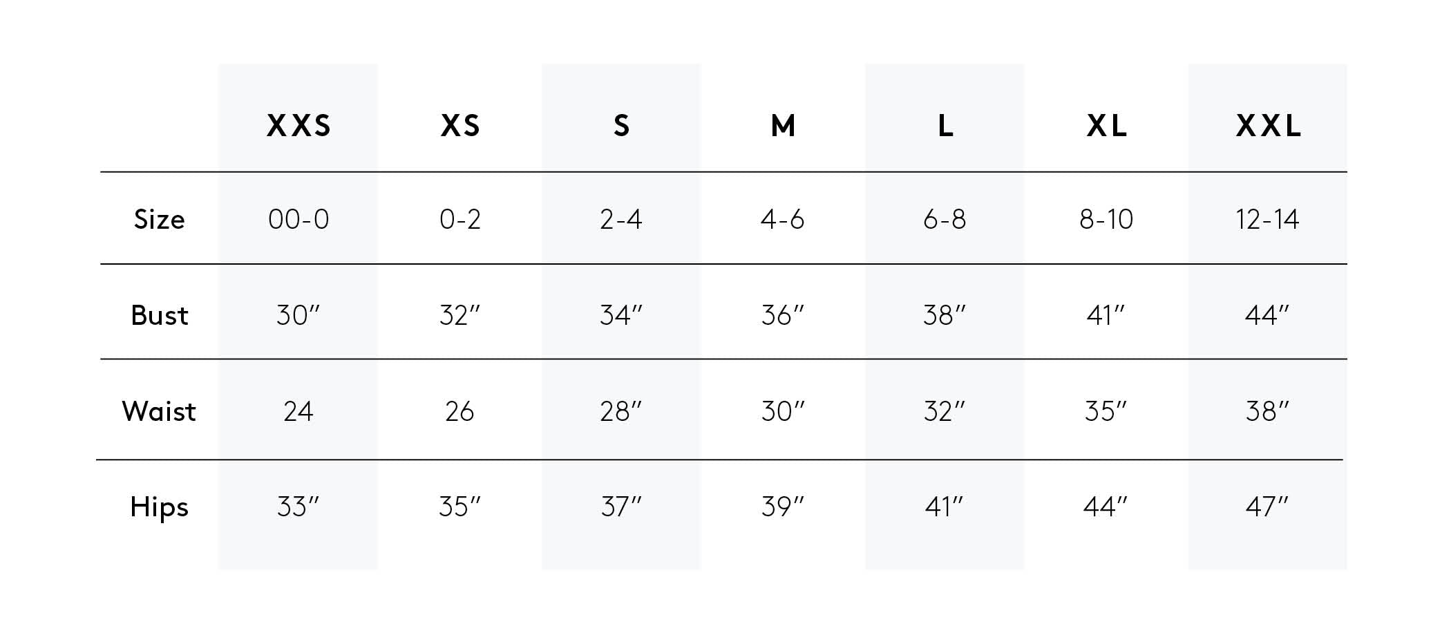 Fit Guide and Size Charts