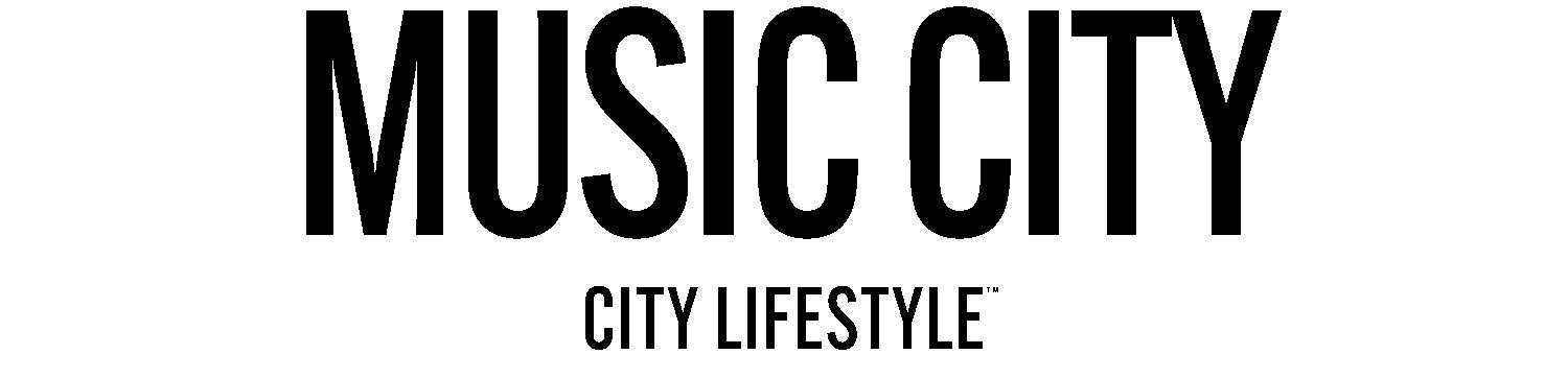 Black text on a white background that reads 'MUSIC CITY CITY LIFESTYLE' with a trademark symbol.