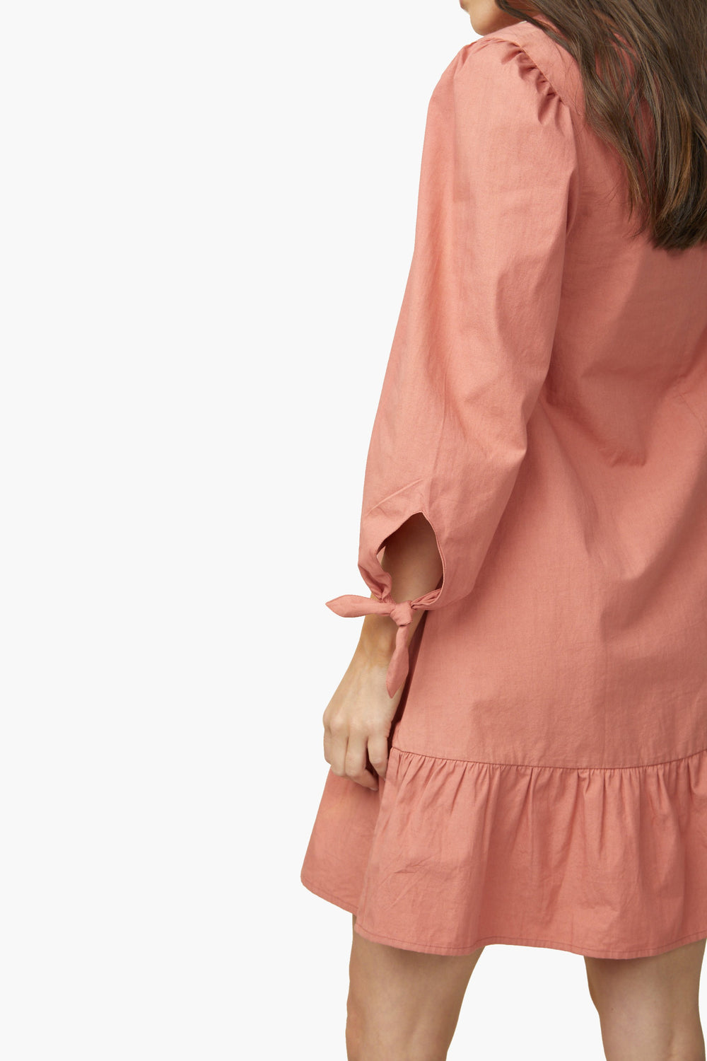 apricot swing dress