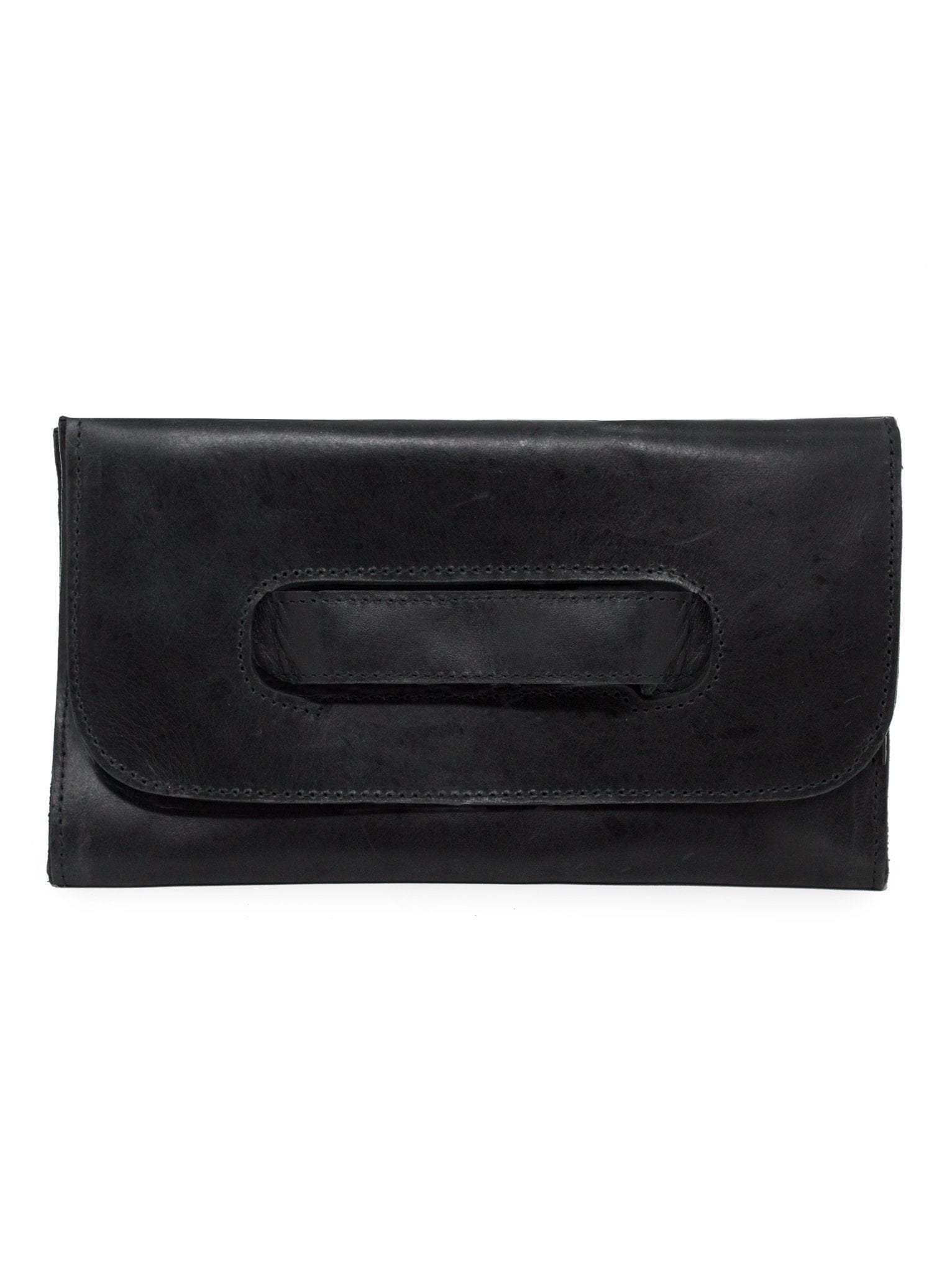 black clutch with handle