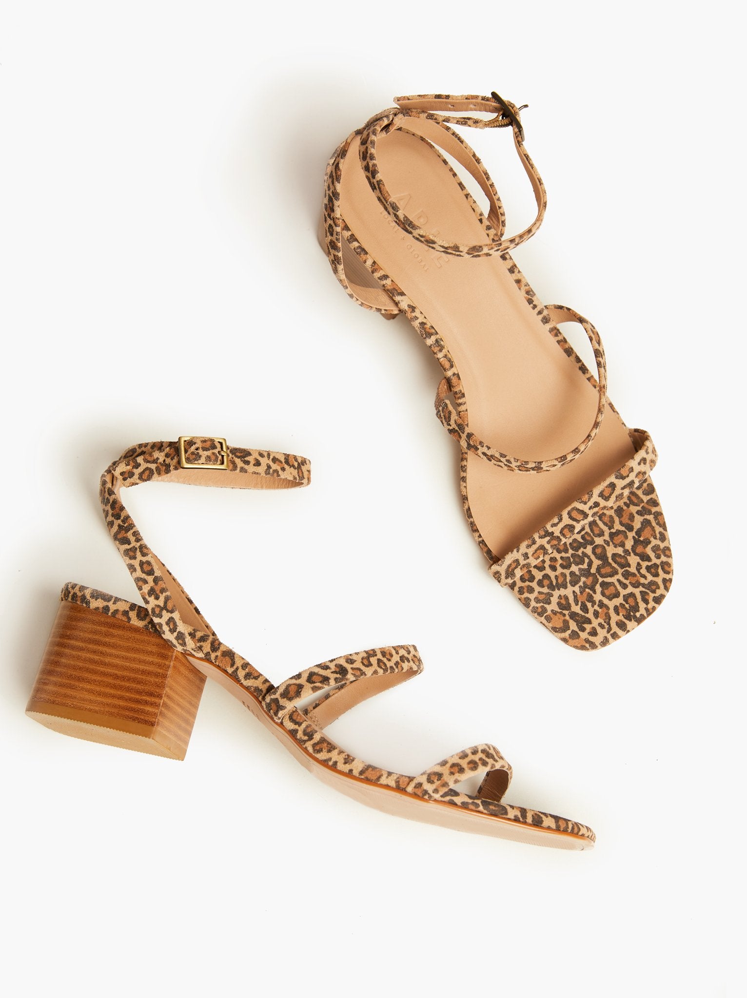 cheetah sandal heels
